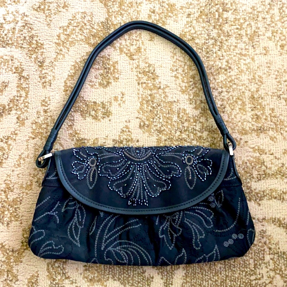 Talbot evening hand bag with leather strap